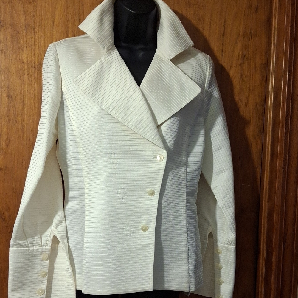 Versatile Contemporary Twist On Structured Blazer and/or Top